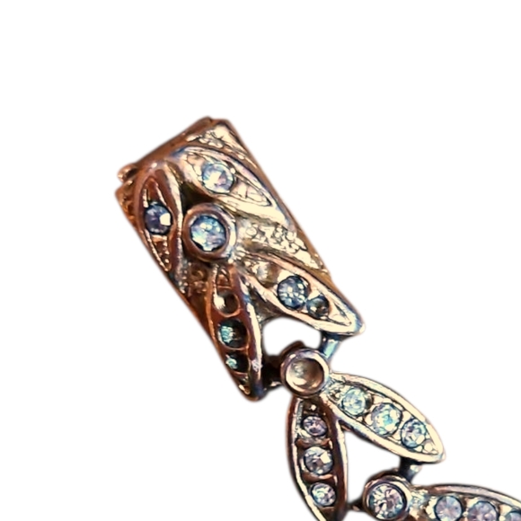 Vintage Atwood & Sawyer Gold & Sapphire Accent Bracelet, Signed - Picture 9 of 9